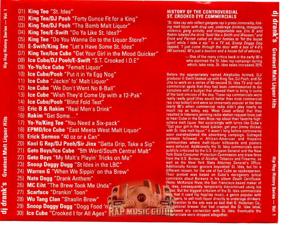 DJ Drank Greatest Malt Liquor Hits CD Rap Music Guide